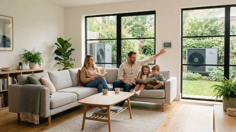 Family with affordable and modern hvac solutions